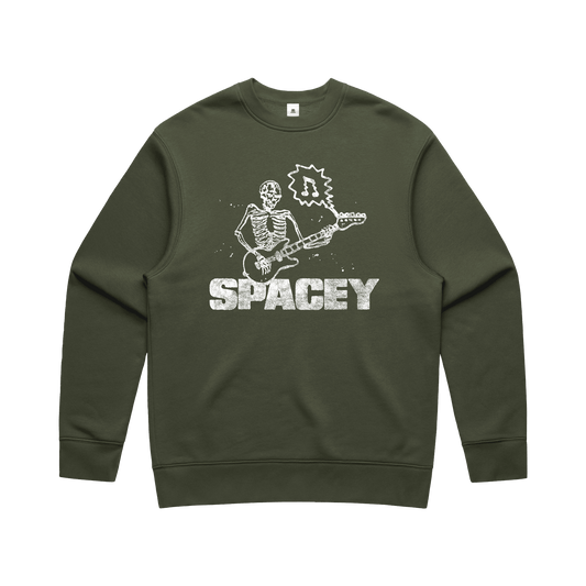 Skull Green Crewneck